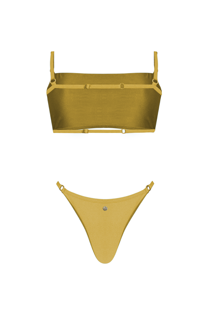 Biquíni Top Band Dourado