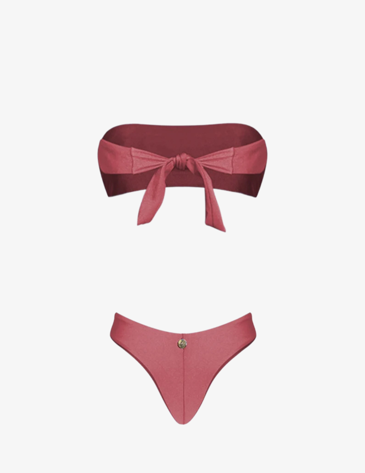 Biquíni Bandeau Burgundy