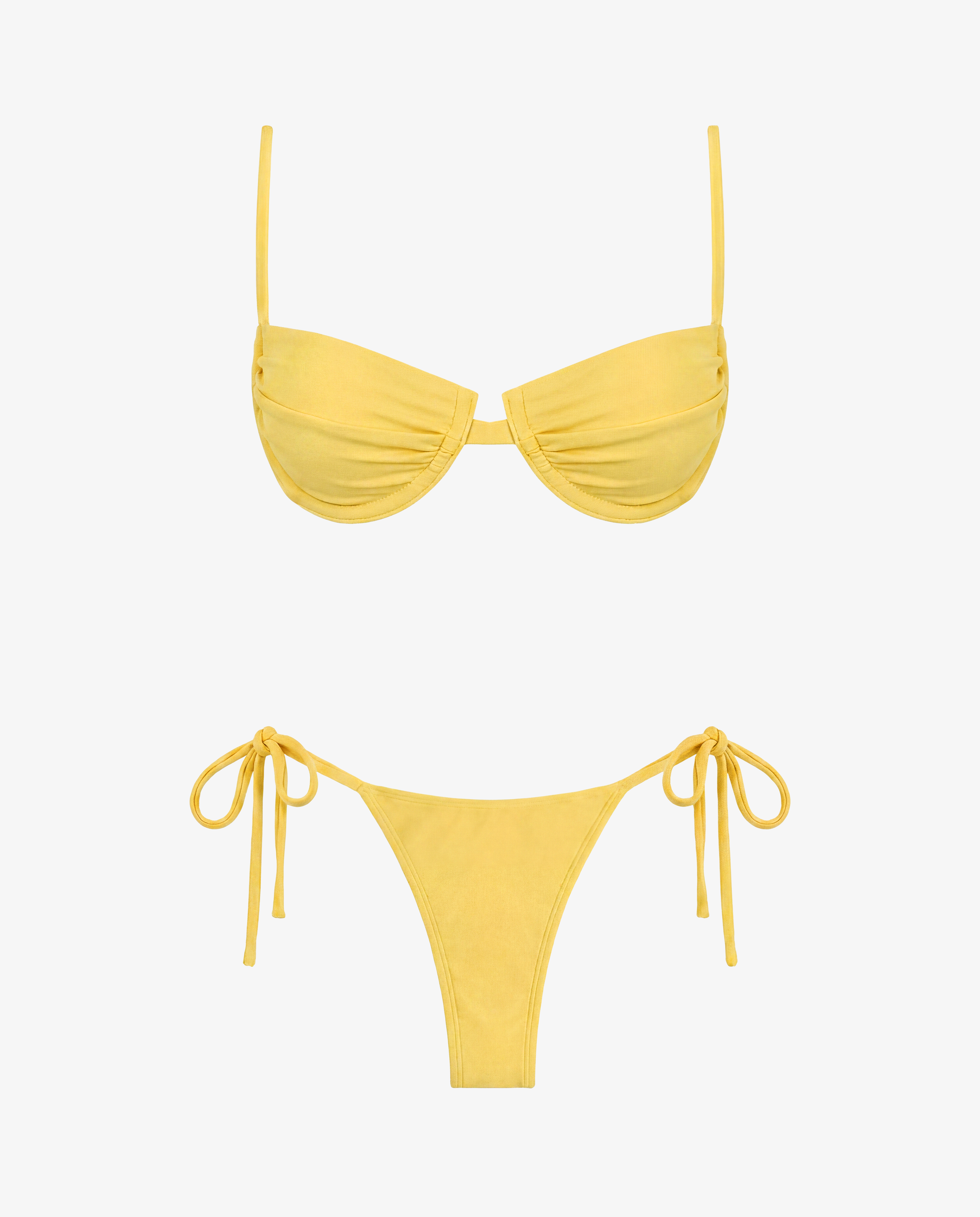 BIQUINI TAÇA SLIM AMARELO SOL