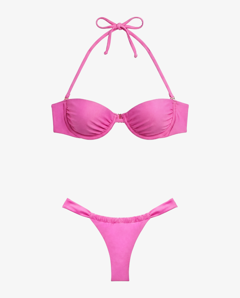 BIQUINI TAÇA ROSA CHICLETE